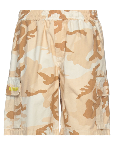 Iuter Man Shorts & Bermuda Shorts Sand Size S Cotton In Beige
