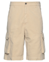 HISTORIC HISTORIC MAN SHORTS & BERMUDA SHORTS BEIGE SIZE M COTTON