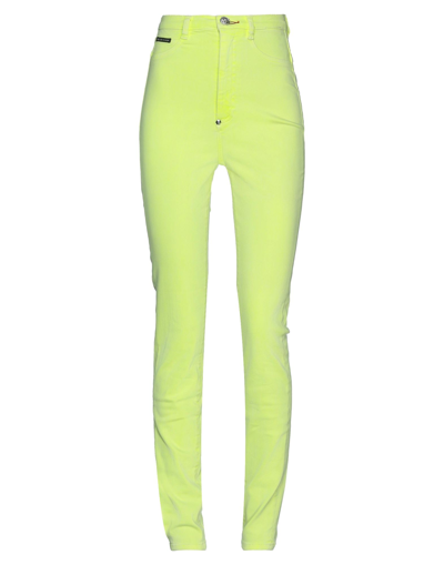 Philipp Plein Jeans In Acid Green