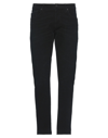 People (+)  Man Pants Black Size 28 Cotton, Elastane In Black
