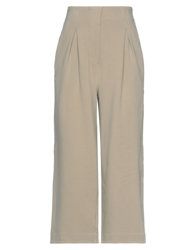 Alessia Santi Woman Pants Khaki Size 8 Cotton, Elastane In Beige