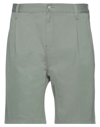 Carhartt Man Shorts & Bermuda Shorts Sage Green Size 26 Cotton