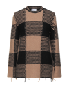 RED VALENTINO RED VALENTINO WOMAN SWEATER CAMEL SIZE S ACRYLIC, MOHAIR WOOL, POLYAMIDE, POLYESTER
