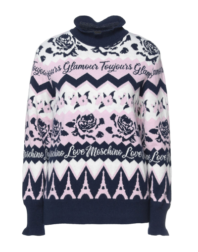 Love Moschino Turtlenecks In Lilac