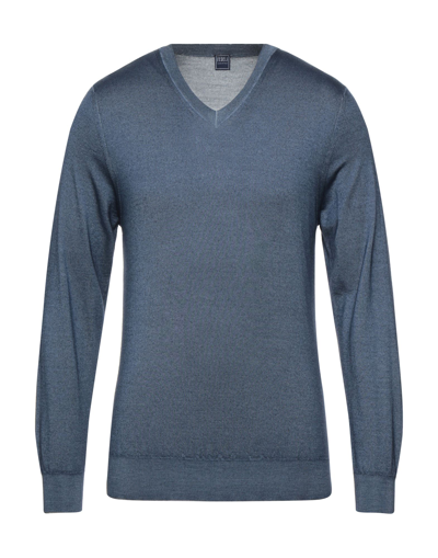 Fedeli Sweaters In Slate Blue