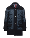Grey Daniele Alessandrini Coats In Blue