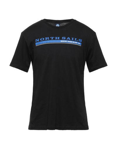 North Sails T-shirts In Black