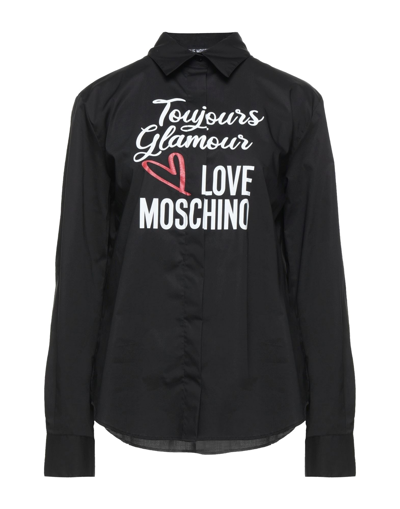 Love Moschino Shirts In Black