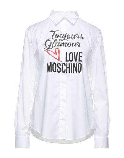 Love Moschino Shirts In White