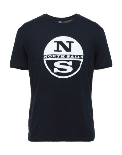 North Sails Man T-shirt Midnight Blue Size S Cotton