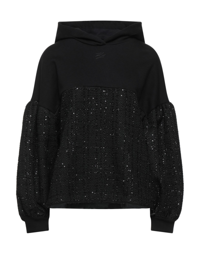 Karl Lagerfeld Sweatshirts In Black