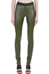 DROME PANTS IN GREEN LEATHER