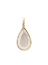 Loquet 14kt Yellow Gold Saffron Crystal Locket In Gold