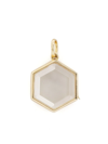 Loquet 14kt Yellow Gold Hexagon Locket In Gold