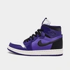 Nike Jordan Women's Air 1 Zoom Air Comfort Casual Shoes In Court Purple/black/psychic Purple/white