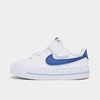 Nike Babies'  Kids' Toddler Court Legacy Casual Shoes In White/boarder Blue/team Orange/mystic Navy