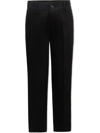 Moustache Kids' Tailored Stretch-cotton Trousers In Black
