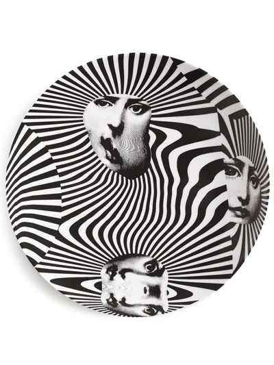 Fornasetti Tema E Variazioni N.312 Wall Plate In White