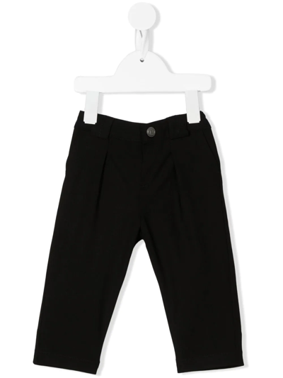 Balmain Babies' Straight-leg Wool Trousers In Black 1