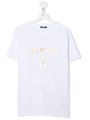 BALMAIN TEEN LOGO-PRINT T-SHIRT