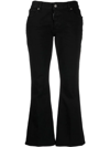 Dsquared2 Bell Bottom Trouser In Black
