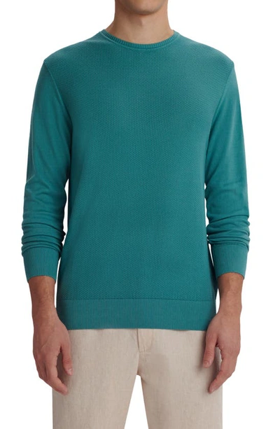 Bugatchi Men's Birdseye Cotton Crewneck Sweater In Celadon