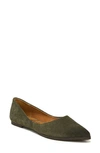 Zodiac Women's Hill Pointed Toe Flats Women's Shoes In Dark Olive