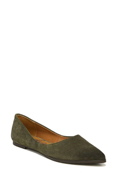 Zodiac Women's Hill Pointed Toe Flats Women's Shoes In Dark Olive