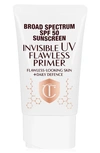 CHARLOTTE TILBURY INVISIBLE UV FLAWLESS PORELESS PRIMER BROAD SPECTRUM SPF 50