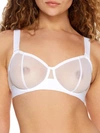 Dkny Sheers Strapless Mesh Bra Dk4939 In White