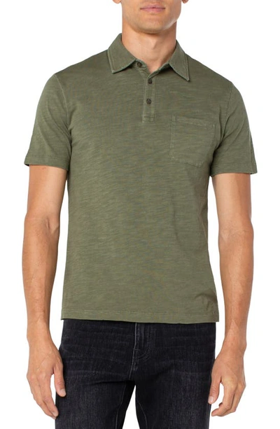 Liverpool Los Angeles Short Sleeve Regular Fit Polo In Moss Green
