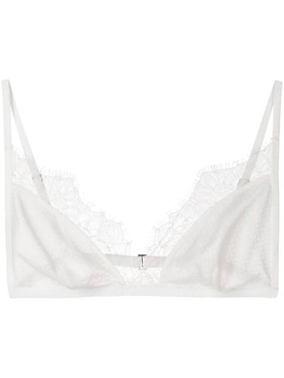 Dion Lee Chantilly Triangle Bra In White
