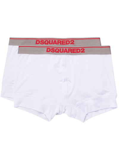 Dsquared2 Set-of-two Logo Trunks In White