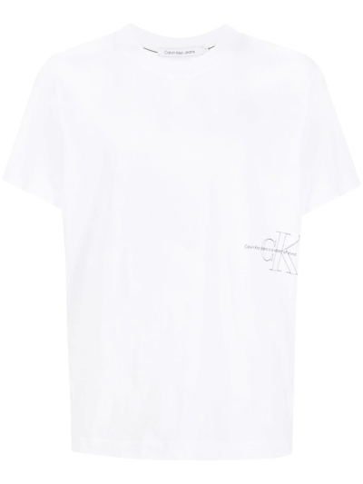 Calvin Klein Jeans Est.1978 Graphic-print Cotton T-shirt In White