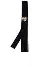 YOHJI YAMAMOTO TATTOO-EMBROIDERED WOOL TIE