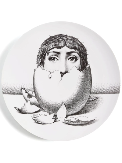 Fornasetti Tema E Variazioni N.258 Wall Plate In White