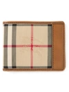 BURBERRY BURBERRY HORSEFERRY CHECK WALLET - BROWN,CALFLEATHER100%