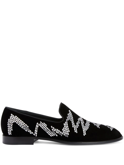 Giuseppe Zanotti Jareth Shake Loafers In Black