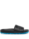 Off-white Man Sandals Black Size 5 Textile Fibers In Black