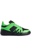 Giuseppe Zanotti Talon Low-top Sneakers In Green