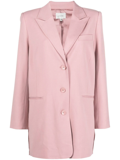 Gestuz Single-breasted Tailored Blazer In Pink