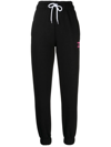 Bapy By *a Bathing Ape® Embroidered Slogan Track Pants In Black
