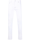Dsquared2 Bull Slim-fit Straight Jeans In White