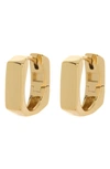 Vince Camuto Square Huggie Hoop Earrings In Goldtoned