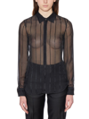 DSQUARED2 DSQUARED2 STRIPED SHEER SHIRT