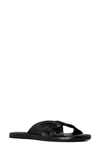 Paige Dana Twist Slide Sandal In Black