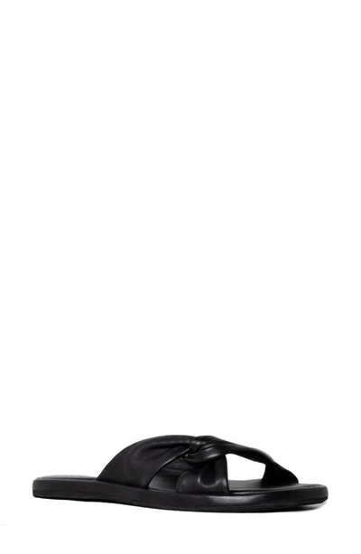 Paige Dana Twist Slide Sandal In Black