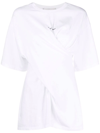 Stella Mccartney Twisted Logo Print T-shirt In White