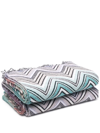 Missoni Decke Mit Fransen In Blue