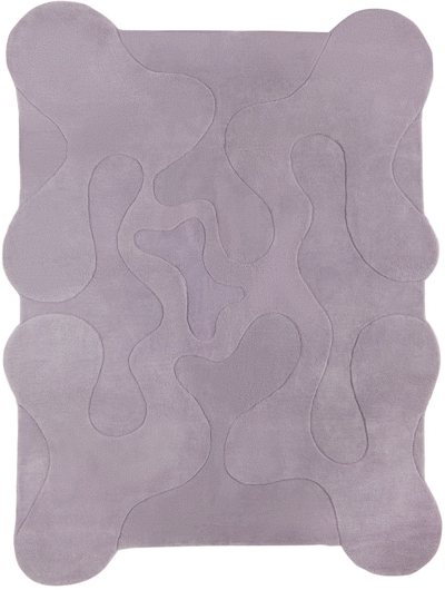 Mush Studios Ssense Exclusive Purple Large Oops Rug In Wisteria